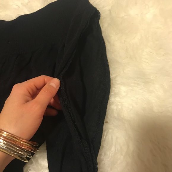 Off the shoulder Free People Black Sweater - Picture 7 of 7